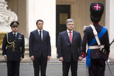 Ukrayna Petro Poroshenko Roma'nın başkanı