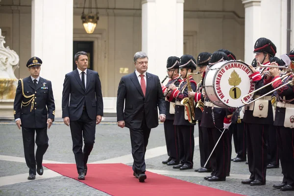 President of Ukraine Petro Poroshenko in Rome — Stock Photo, Image