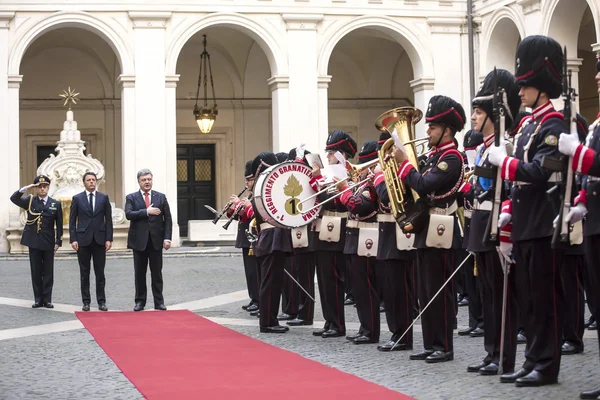 Prezydenci Ukrainy Petro Poroszenko w Rzymie — Zdjęcie stockowe