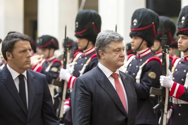 Präsident des ukrainischen Petro Poroschenko in Rom — Stockfoto