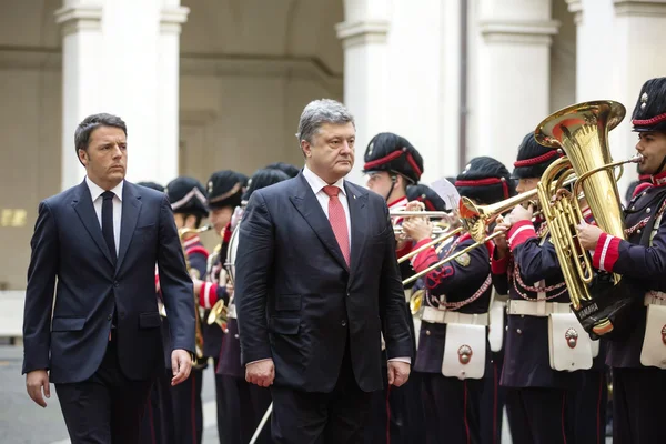 President of Ukraine Petro Poroshenko in Rome — Stock Photo, Image