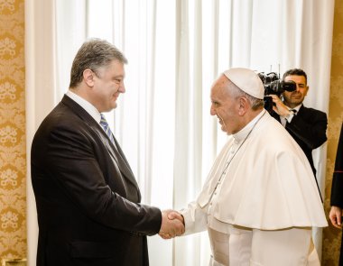 Petro Poroshenko ve Papa Francis