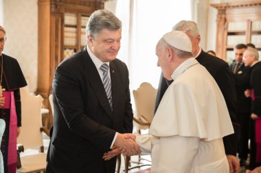 Petro Poroshenko ve Papa Francis