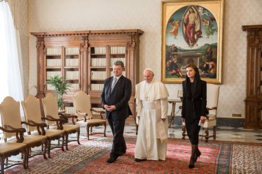 Petro Poroshenko ve Papa Francis