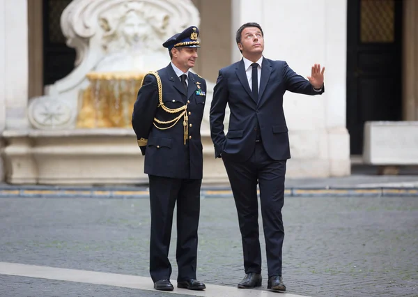 이탈리아 Matteo Renzi의 총리 — 스톡 사진