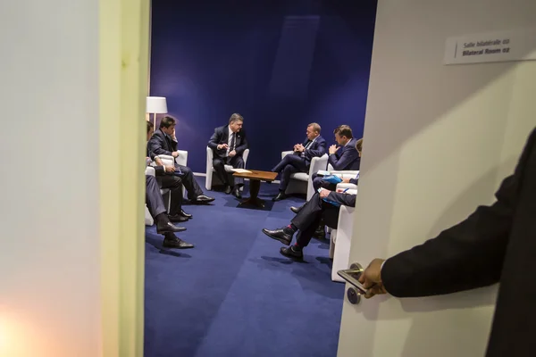 Petro Poroshenko na konferenci OSN o klimatu — Stock fotografie