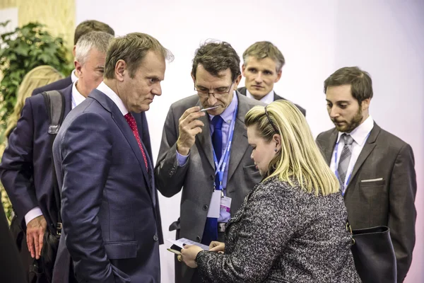 Donald Stoßzahn bei UN-Klimakonferenz — Stockfoto