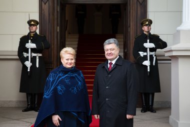 Petro Poroshenko ve Dalia Grybauskaite
