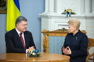 Petro Poroshenko ve Dalia Grybauskaite