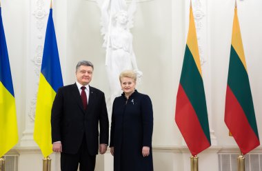 Petro Poroshenko ve Dalia Grybauskaite