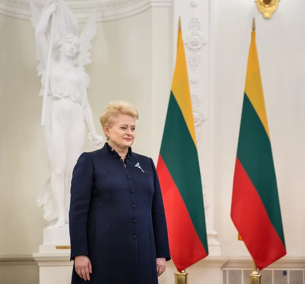 Presidente da Lituânia Dalia Grybauskaite — Fotografia de Stock