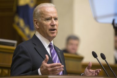 ABD Başkan Yardımcısı Joseph Biden Verkhovna Rada Ukrayna içinde