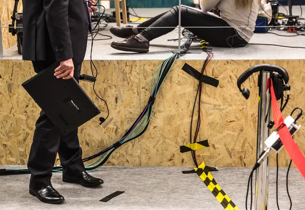 Work of press during UN Conference on Climate Change — Stock Photo, Image