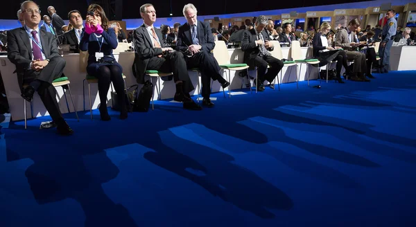 Work of press during UN Conference on Climate Change — Stock Photo, Image