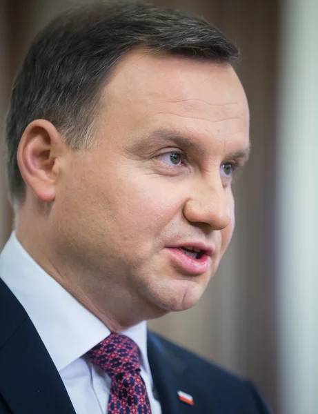 Presidente da República da Polónia Andrzej Duda — Fotografia de Stock