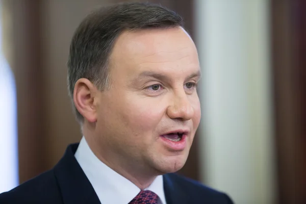 Polonya Cumhuriyeti Andrzej Duda başkanı — Stok fotoğraf