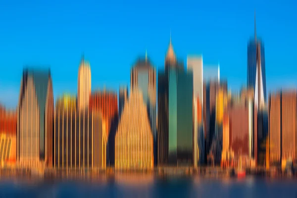 Manhattan desfocada abstrato — Fotografia de Stock