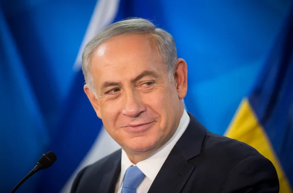 Primo ministro israeliano Benjamin Netanyahu — Foto Stock