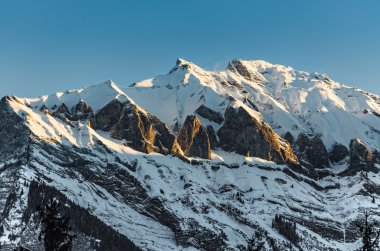 Swiss Alps near Davos clipart