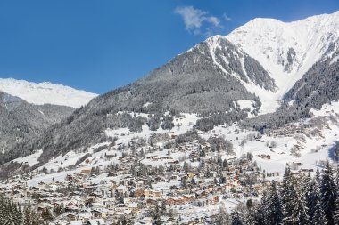 davos kış manzarası