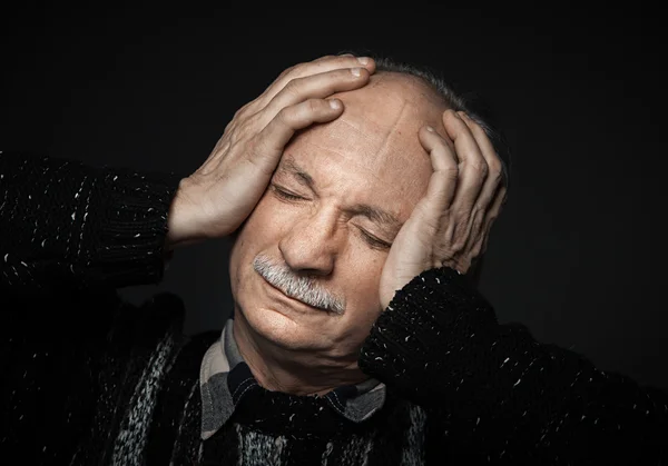 Closeup portrait of an old man — Stock Photo, Image