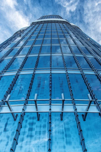 Blue modern skyscraper facade. Office buildings. Modern glass skyscrapers. — Stock Photo, Image