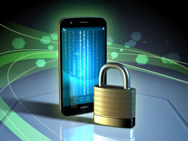 Protección de datos para un dispositivo móvil — Foto de Stock