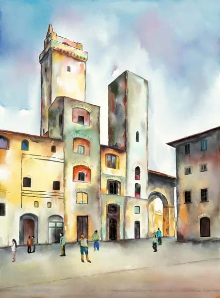 San gimignano — Stockfoto