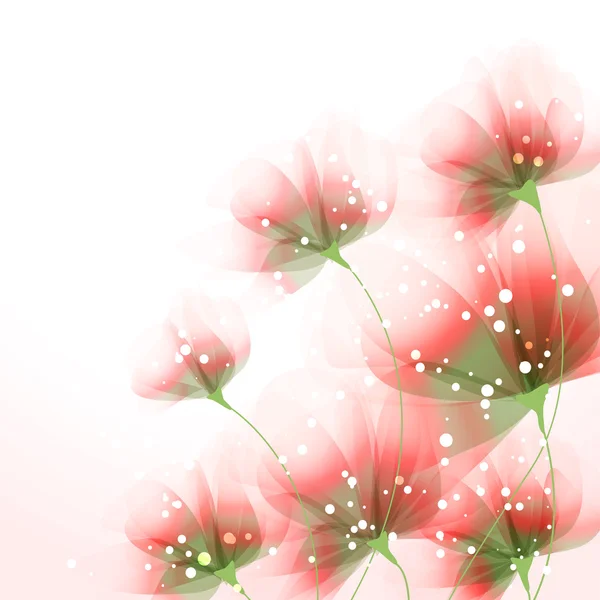 Vector achtergrond met bloemen — Stockvector