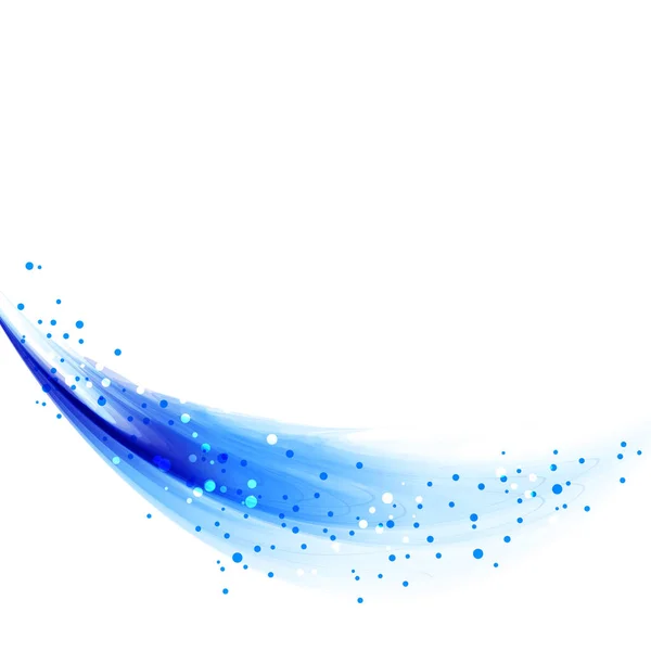 Векторный Фон Голубой Волной Eps Содержит Прозрачные Объекты — стоковый вектор