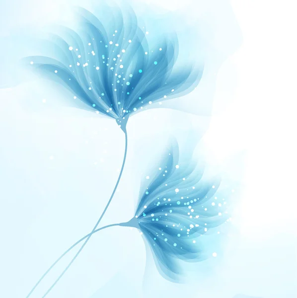 Fond vectoriel avec des fleurs — Image vectorielle