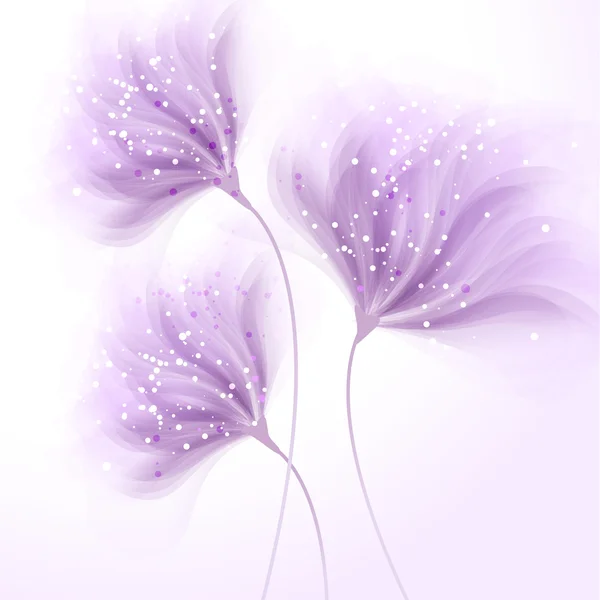 Fond vectoriel avec des fleurs — Image vectorielle