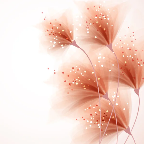 Διάνυσμα φόντο με παστέλ λουλούδια — Διανυσματικό Αρχείο