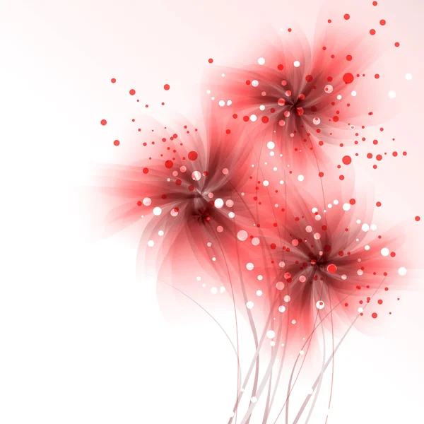 Vektor bakgrund med blommor — Stock vektor