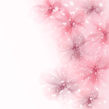 Çiçekli vektör arkaplanı