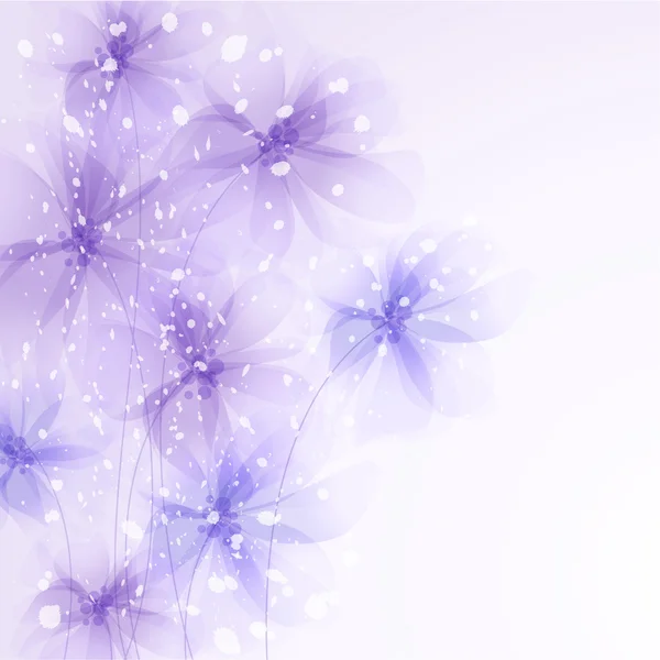 Fond vectoriel avec des fleurs — Image vectorielle