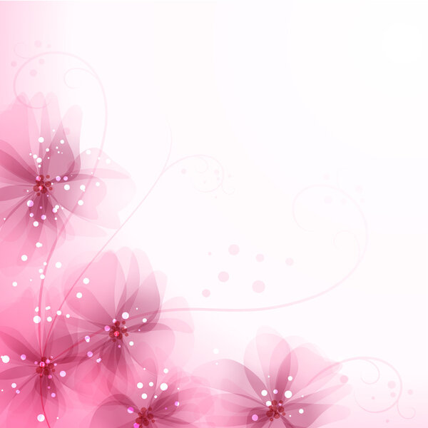 vector background with flowers