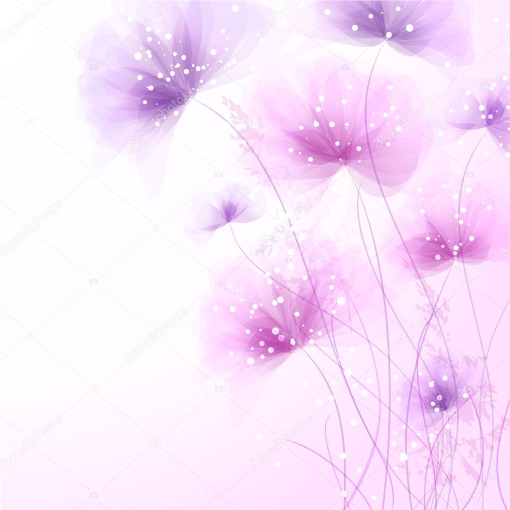 vector background with flowers