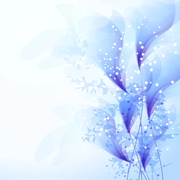 Vektor bakgrund med pastell blommor — Stock vektor
