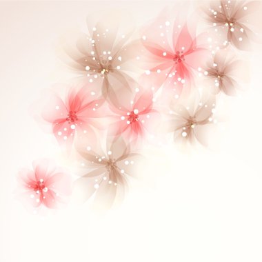 Çiçekli vektör arkaplanı