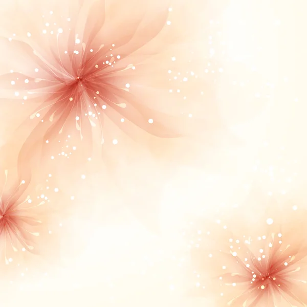 Fondo vectorial con flores pastel — Vector de stock