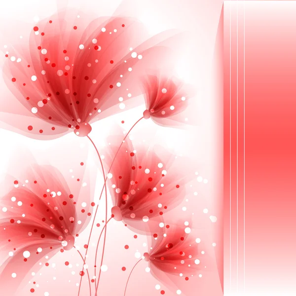 Vector achtergrond met bloemen — Stockvector