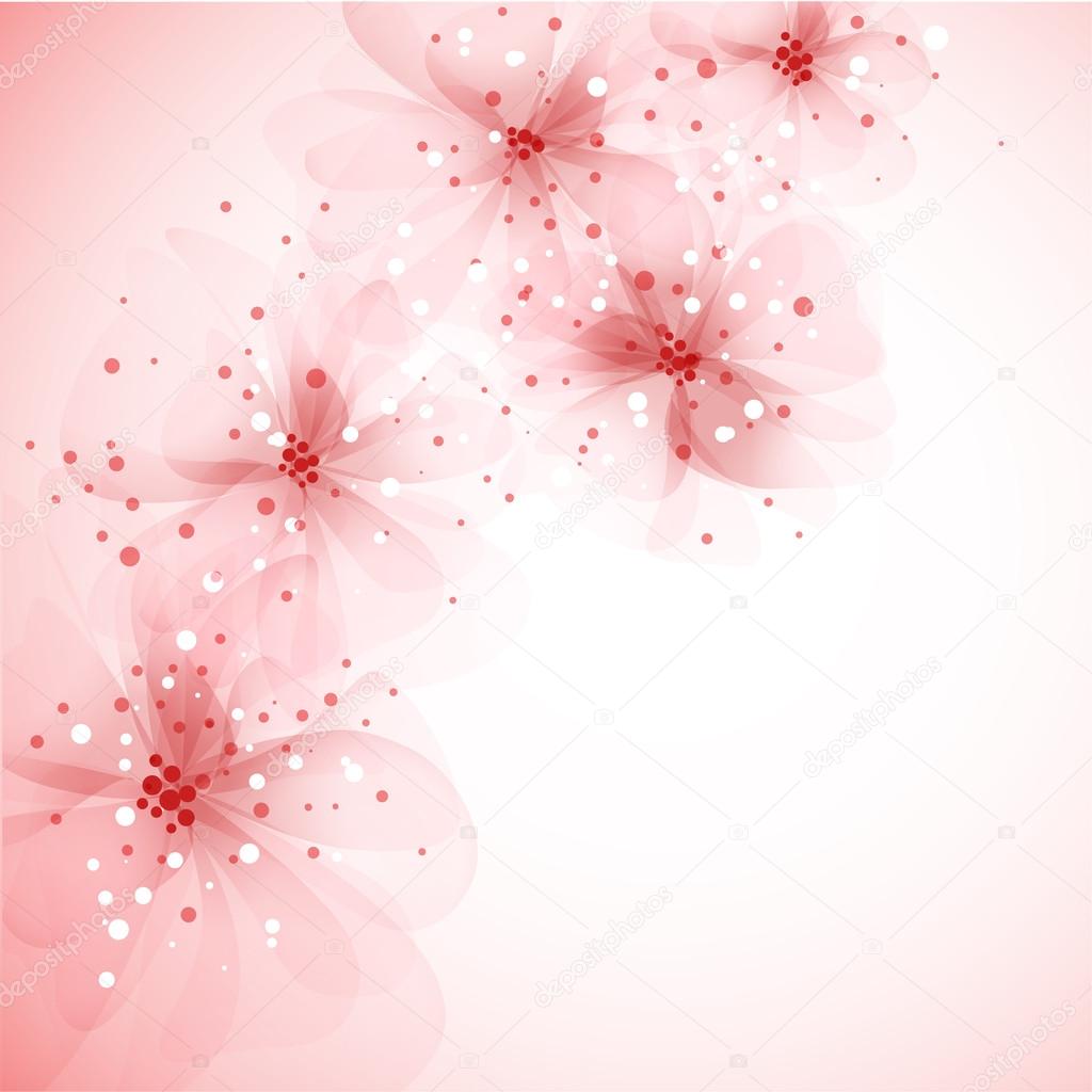 vector background with flowers