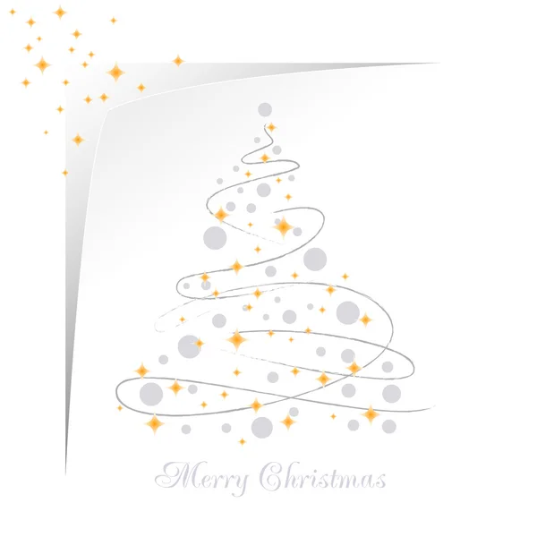 圣诞树下的圣诞背景 — 图库矢量图片