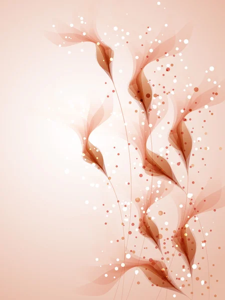 Fondo vectorial con flores pastel — Vector de stock