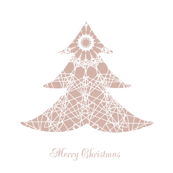Vector ilustración abstracto árbol de Navidad — Archivo Imágenes Vectoriales