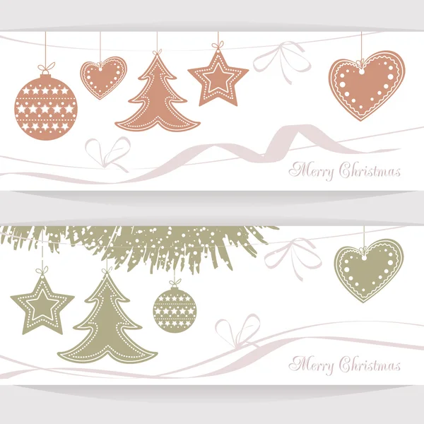 Vector header Christmas Background — Stock Vector