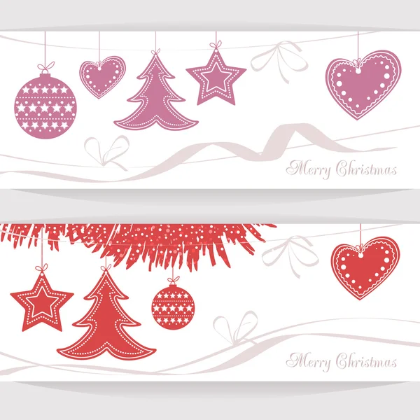 Vector header Christmas Background — Stock Vector