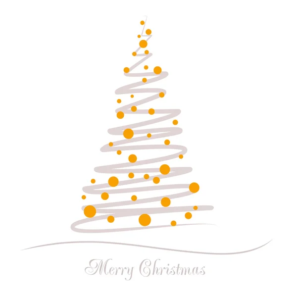 Illustrazione vettoriale albero di Natale astratto — Vettoriale Stock