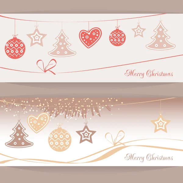 Vector header Christmas Background — Stock Vector